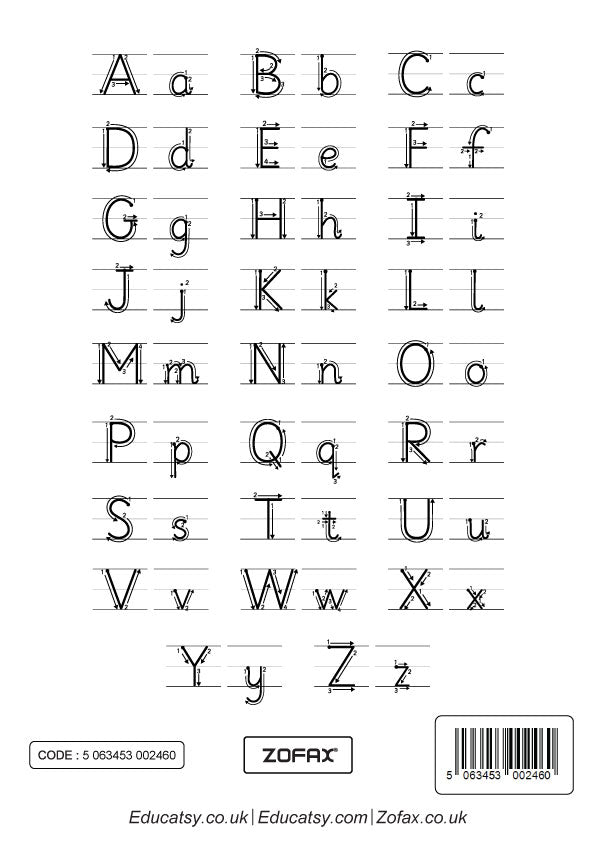 English Letters Tracing Worksheets Aa Bb Cc Connect the Dots, Alphabet ...