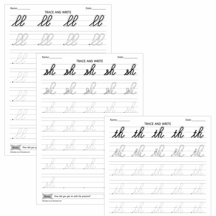 Re Cursive Joined English Cursive Joined Letters Tracing Worksheets For Improve Letter F ...