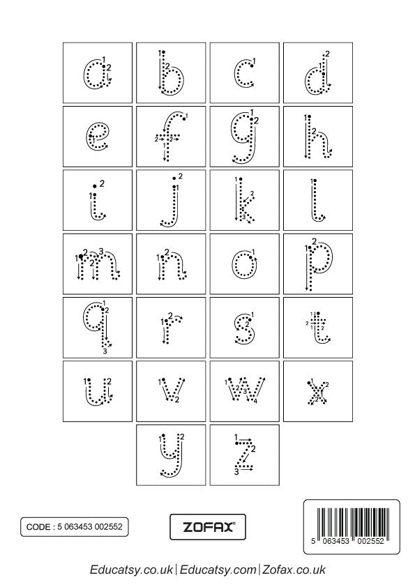 Trace Lowercase Letter with Harder Level, Advanced Alphabet Handwritin ...