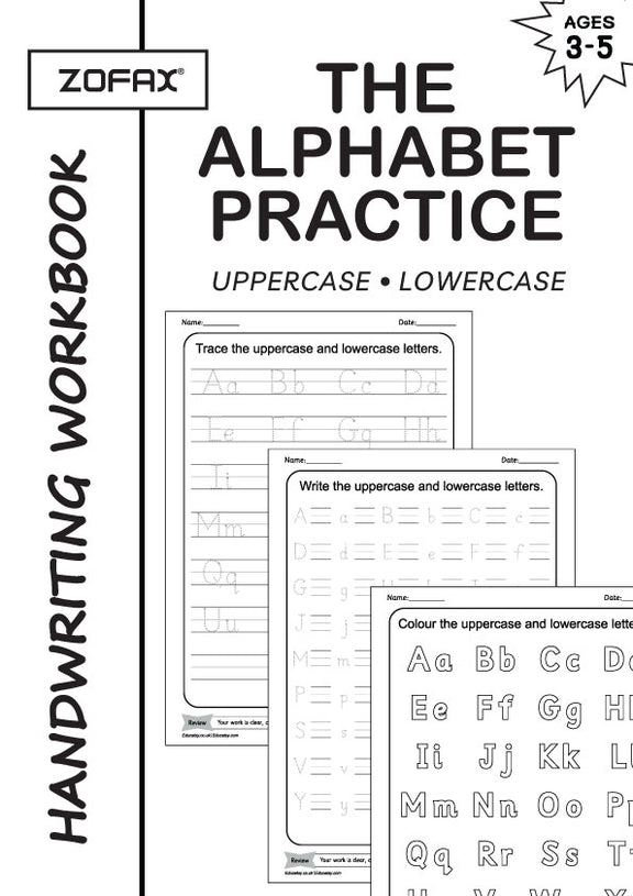 Alphabet Practice Workbook for Kids, Letter Tracing, Matching, Colouri ...